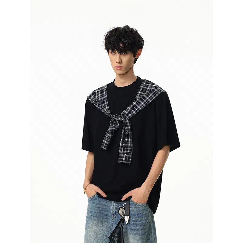 Детский комплект спортивной одежды с круглым вырезом Casual Sportswear GWAF, Black — фото 4