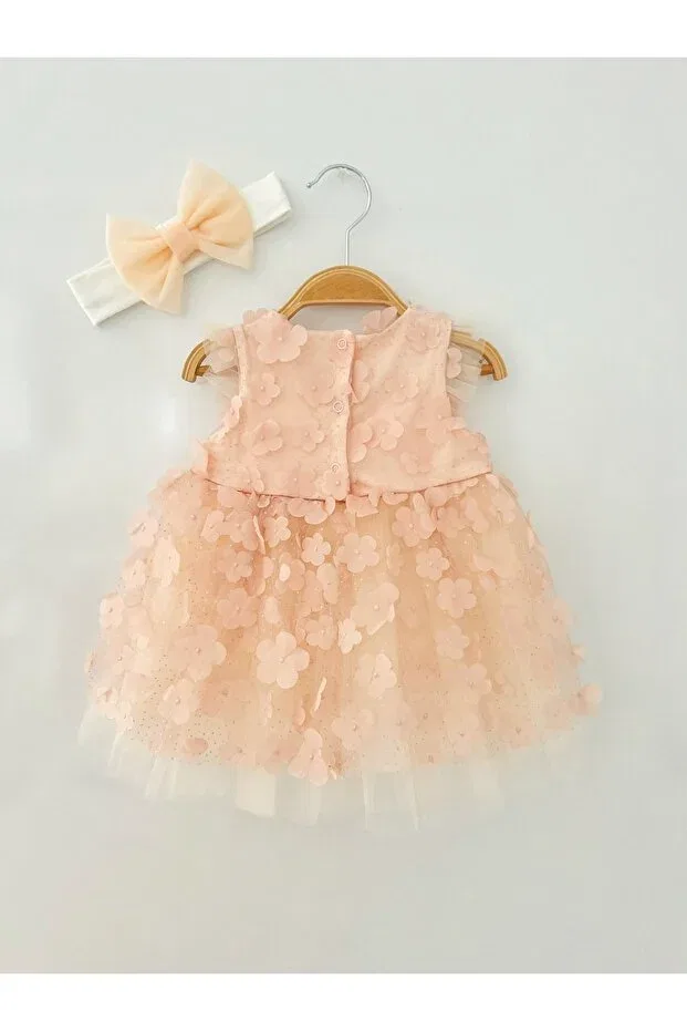 Детское платье для девочек с принтом Party Colored Baby, Pink — фото 4