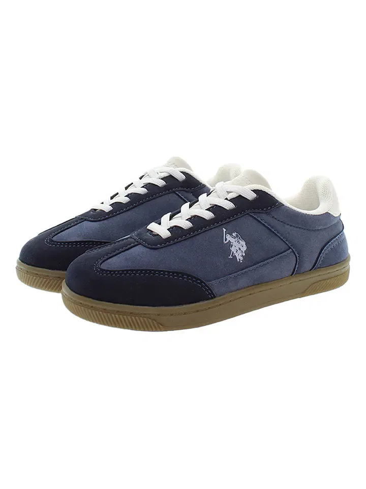 Кроссовки на шнуровке, U.S. Polo Assn., темно-синий — фото 3