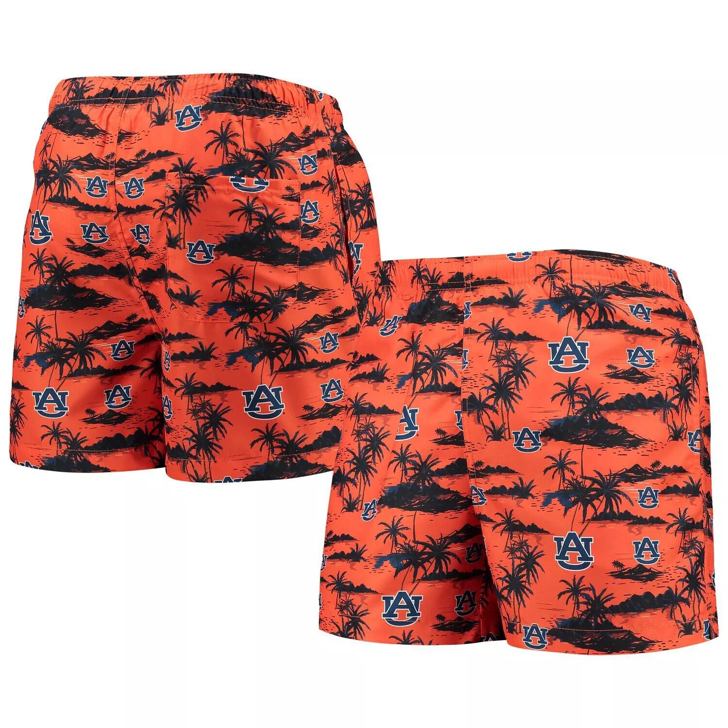 

Мужские плавки FOCO оранжево-каштановые Tigers Island Palm Palm