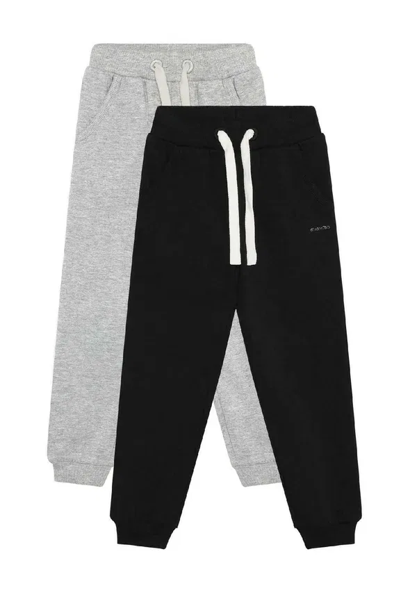 Комплект из 2 брюк с зауженным кроем Minymo Anthracite, антрацит