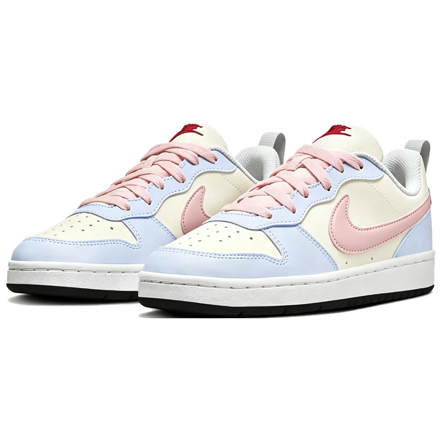 Детские кроссовки для скейтбординга с принтом Court Borough Nike, Light Pink Blue — фото 4