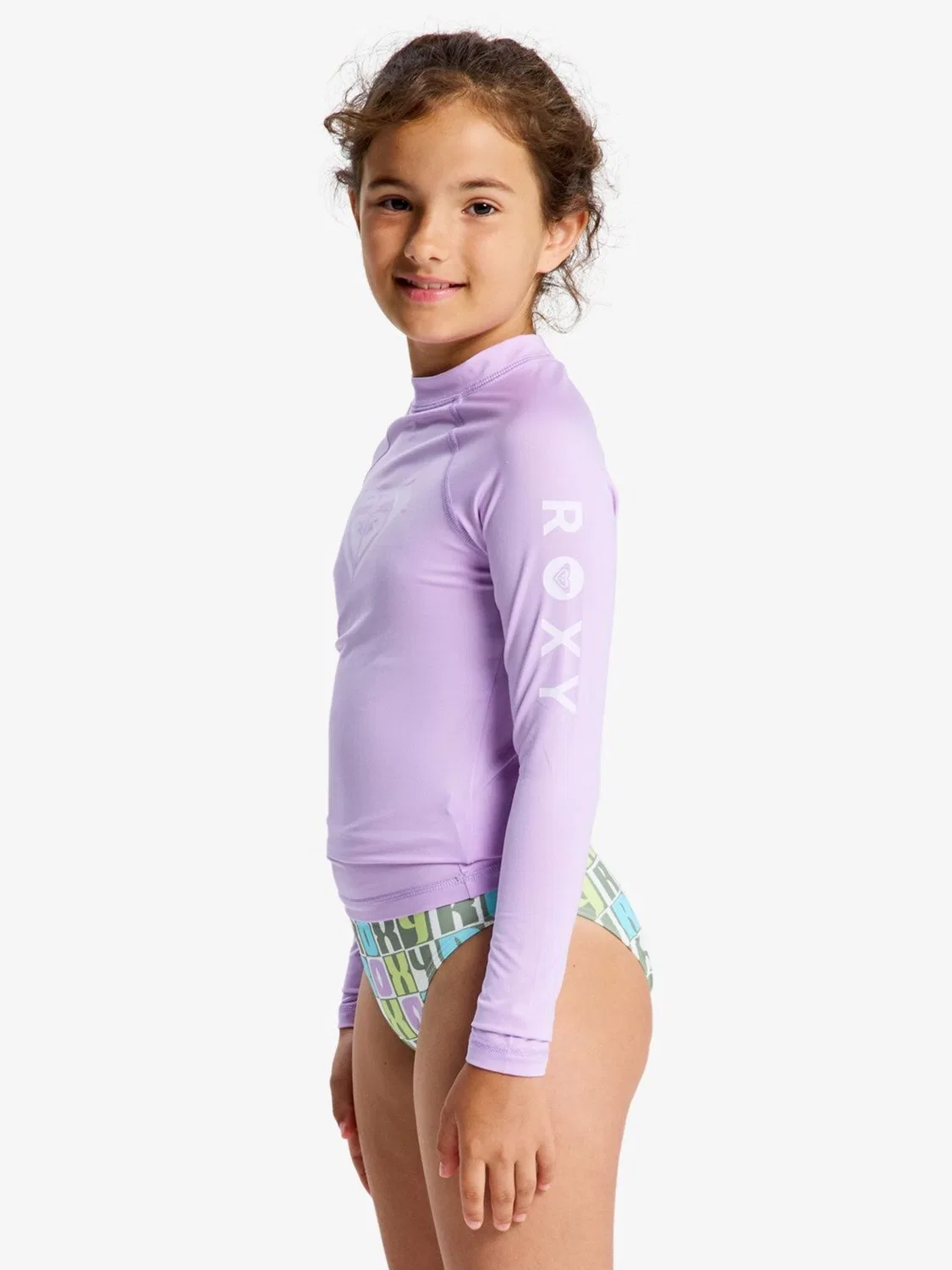 Рашгард с длинным рукавом Roxy Purple Whole Hearted, фиолетовый — фото 3