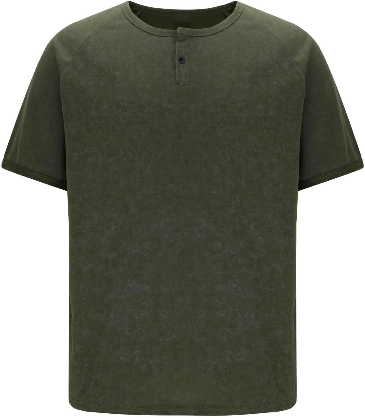 Мужская футболка с круглым вырезом длинным рукавом Tie Dye, Army Green — фото 2
