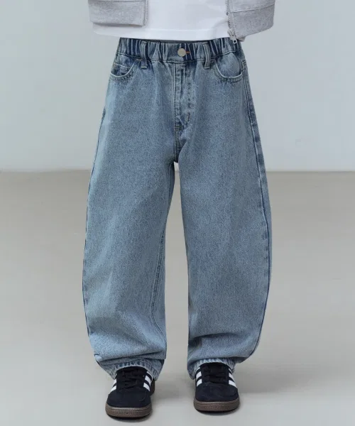 Детские джинсы с балонами MUSINSA STANDARD KIDS, Light Indigo