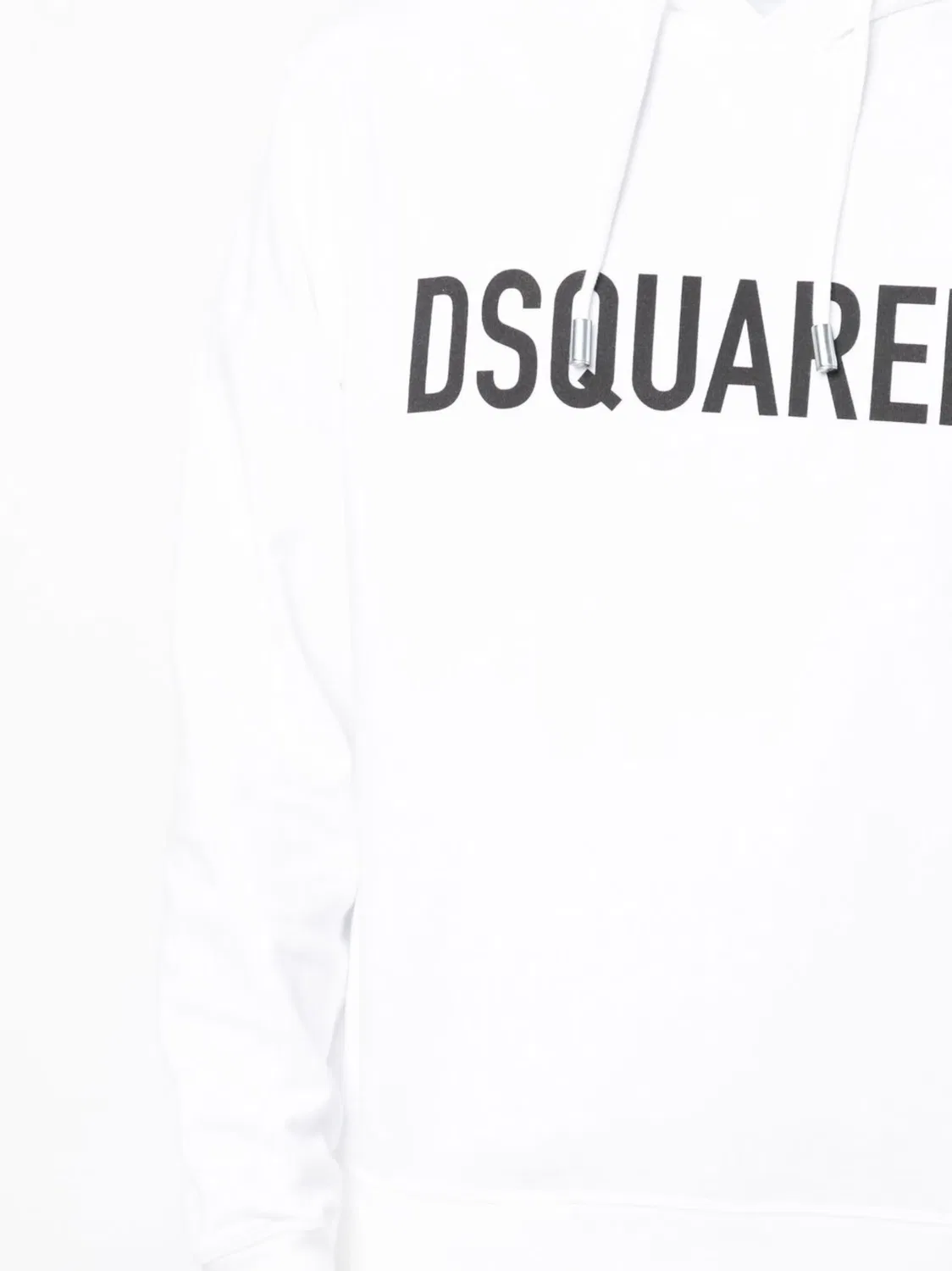 DSQUARED2 Худи хлопковое с логотипом белое — фото 3