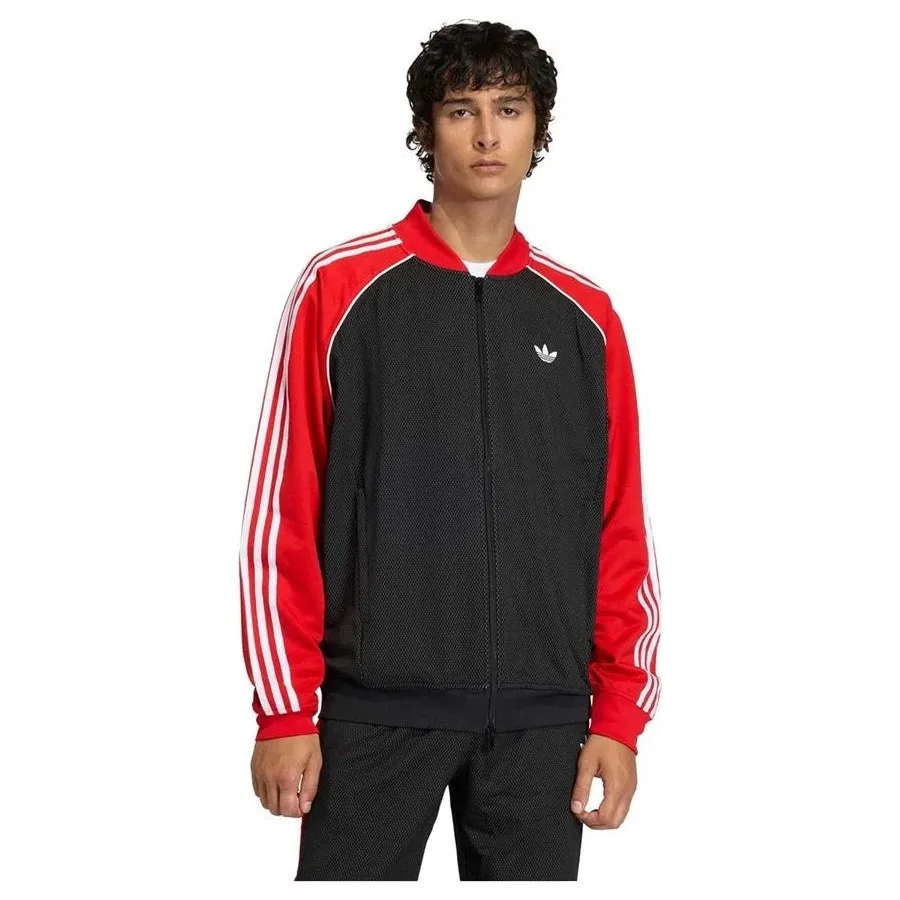 Мужской свитшот с капюшоном SST TT Adidas, Черный
