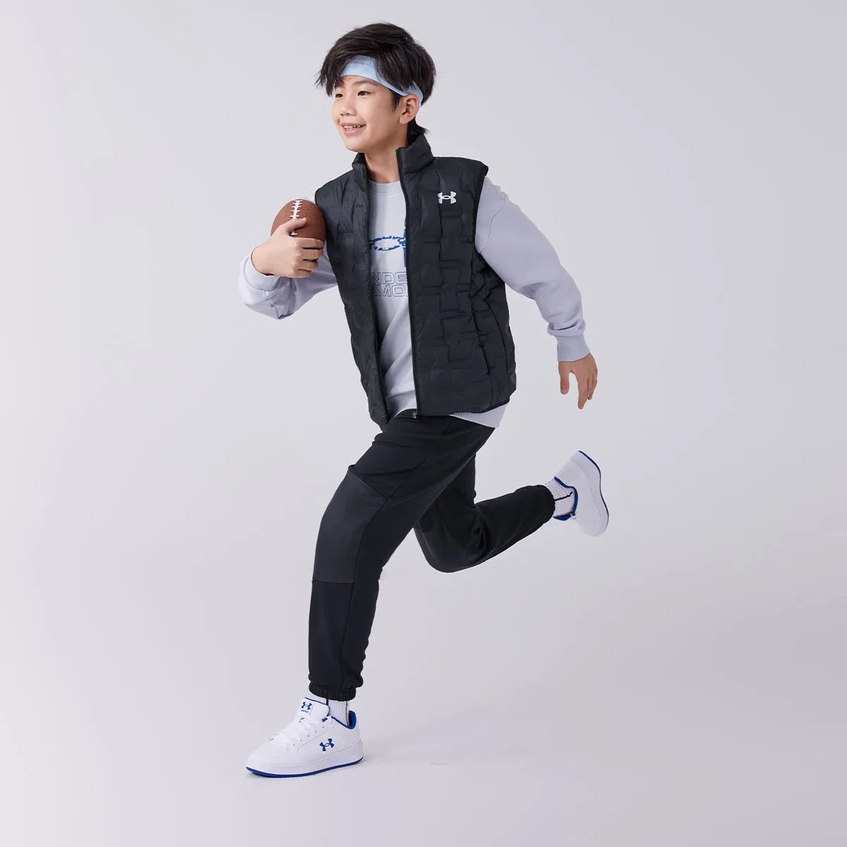Детский утепленный жилет с наполнителем из пуха Under Armour, Black — фото 4