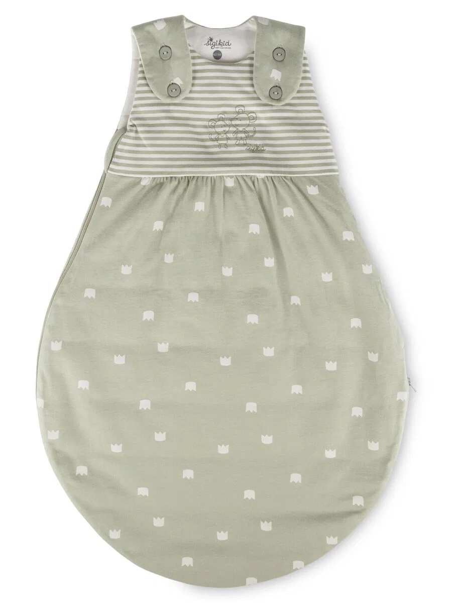 Спальный мешок SIGIKID 'Schlafsack Whatiert Classic Baby' зеленого цвета