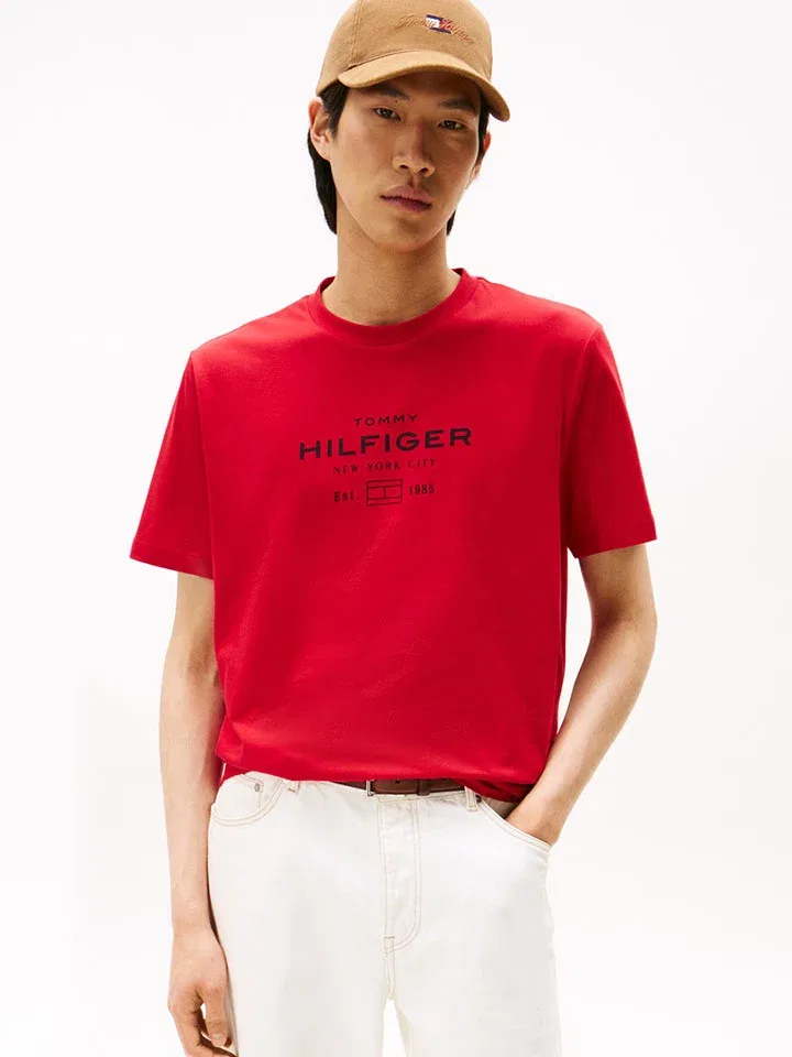 Рубашка больших размеров Tommy Hilfiger, красный