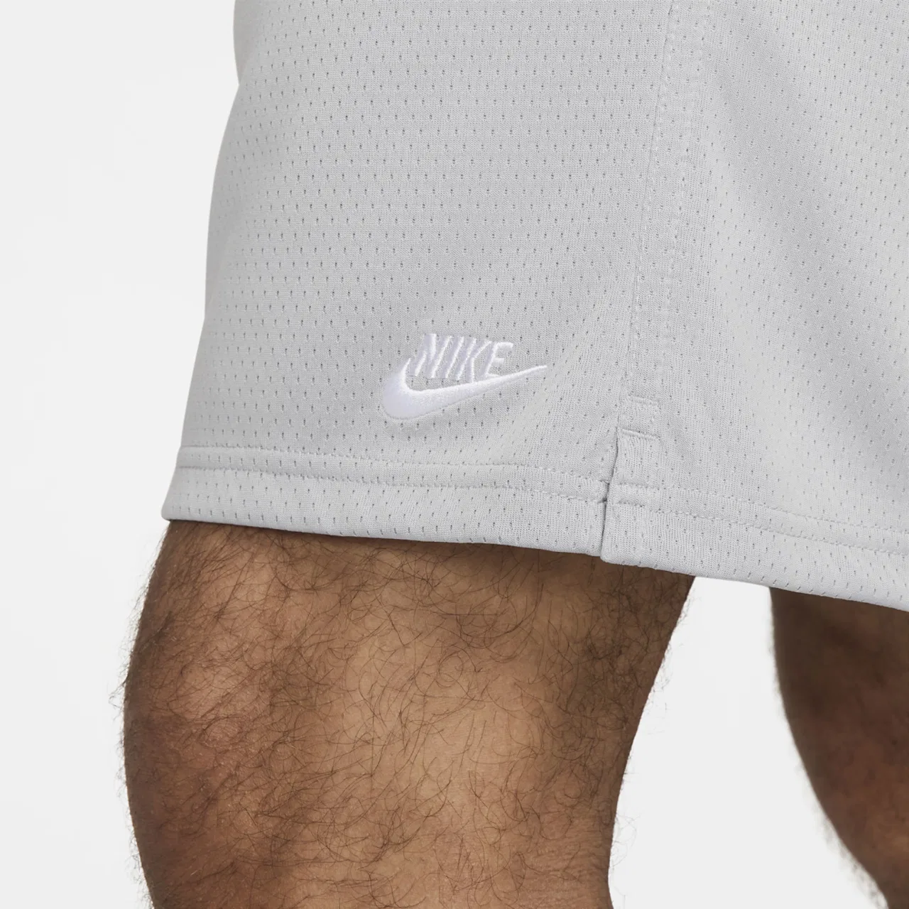 Мужские шорты Club Flow Mesh Nike, цвет White/Light Smoke Grey — фото 4