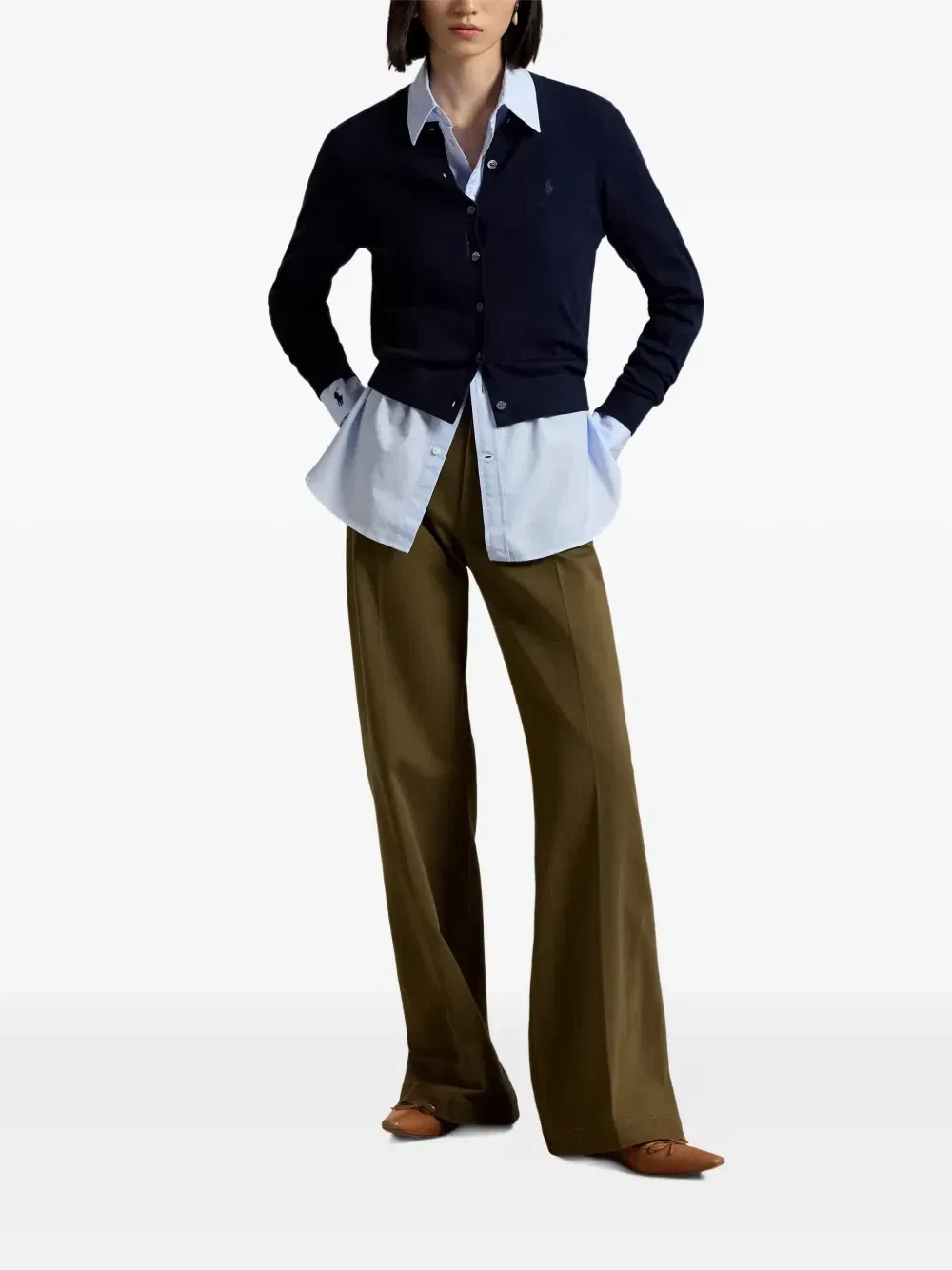 Брюки Beaton Polo Ralph Lauren, зеленый — фото 2