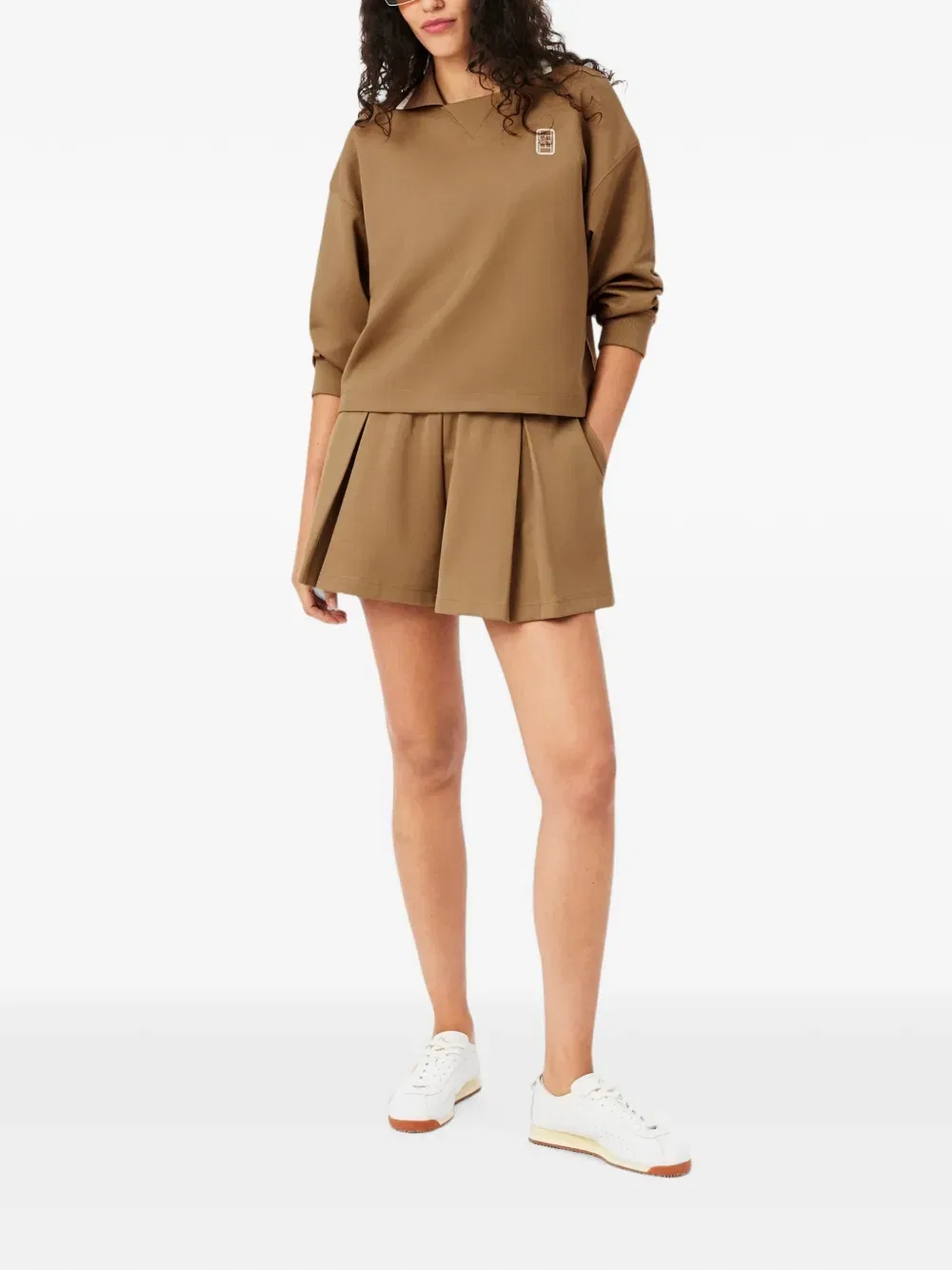Шорты короткие Interlock Lacoste, коричневый — фото 2