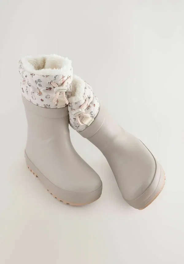 Сапоги резиновые утепленные Regular fit thinsulate lined cuff wellies Next Mocha Brown, коричневый — фото 4