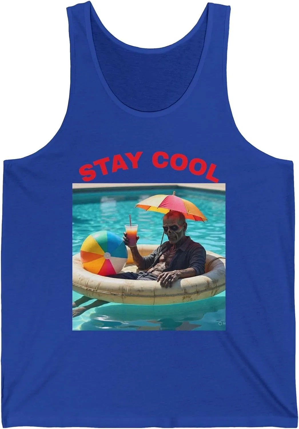 Мужская футболка с круглым вырезом Stay Cool Zombie, True Royal