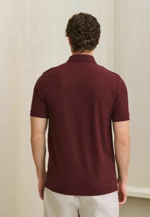 Поло Regular Fit Zip Neck Smart Polo Shirt Next, коричневый — фото 2