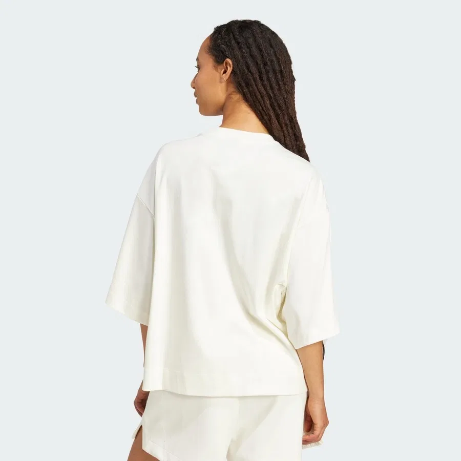 Футболка свободного кроя с коротким рукавом Sportswear JV9888 Soft Lux Loose Tee adidas, Черный — фото 2