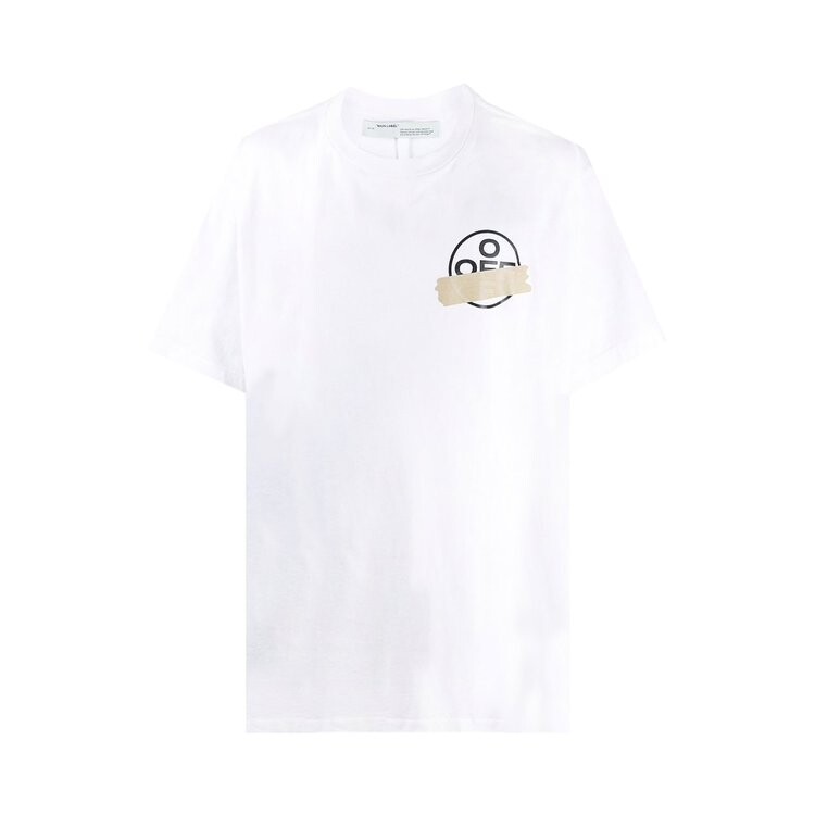 

Футболка Off-White Tape Arrows Short Sleeve Over Tee 'White', белый