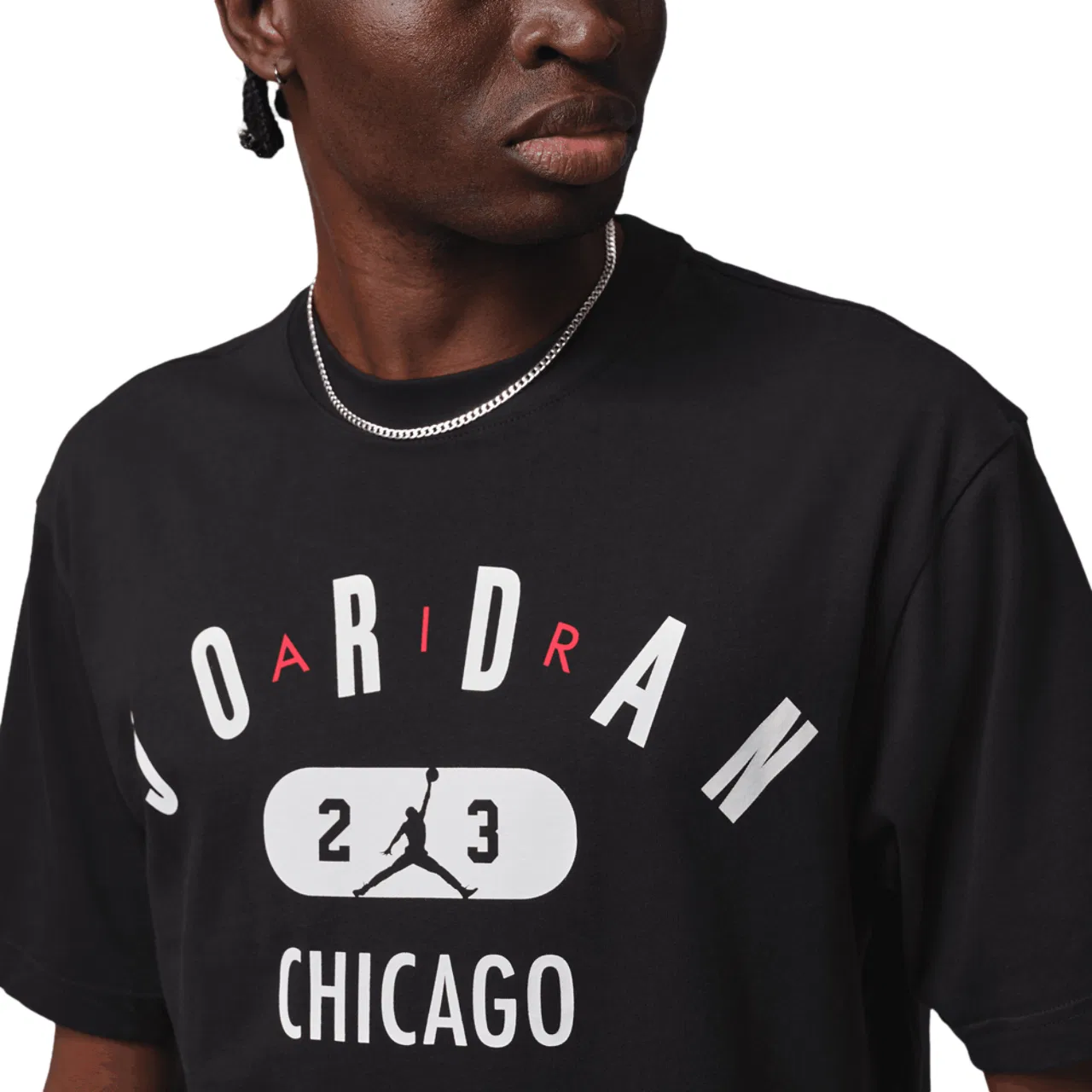 Мужская футболка Chicago City Jordan, черный/белый — фото 3