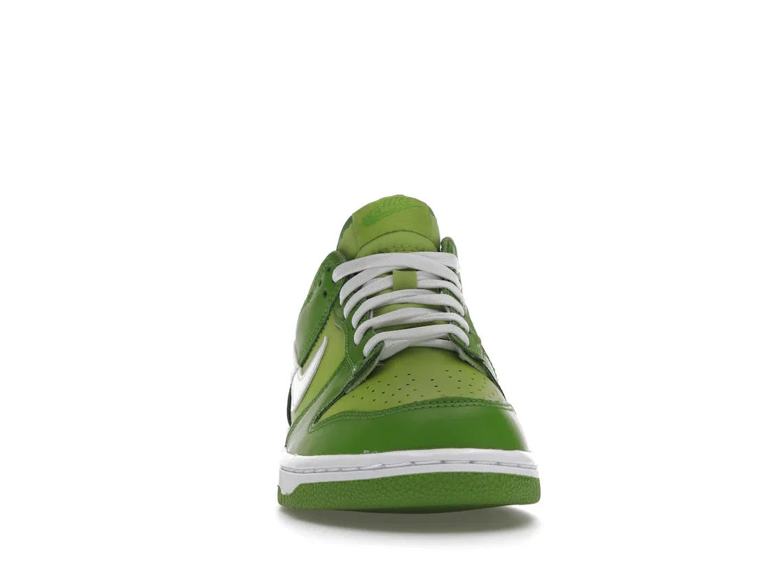 Детские кроссовки с перфорированным носком Nike Dunk Low Nike, Chlorophyll/White/Vivid Green — фото 2
