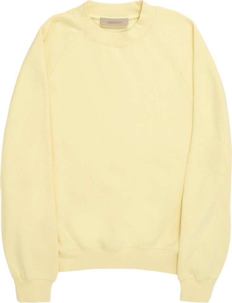 Толстовка Fear of God Essentials Crewneck 'Canary', желтый — фото 4