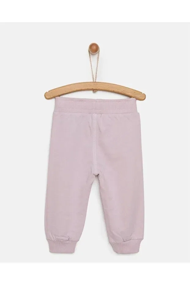 Детские штаны для девочек хлопковые Ebebek Hello Baby, Lilac — фото 2
