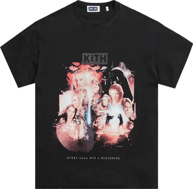

Футболка Kith For Star Wars The Beginning Vintage Tee 'Black', черный