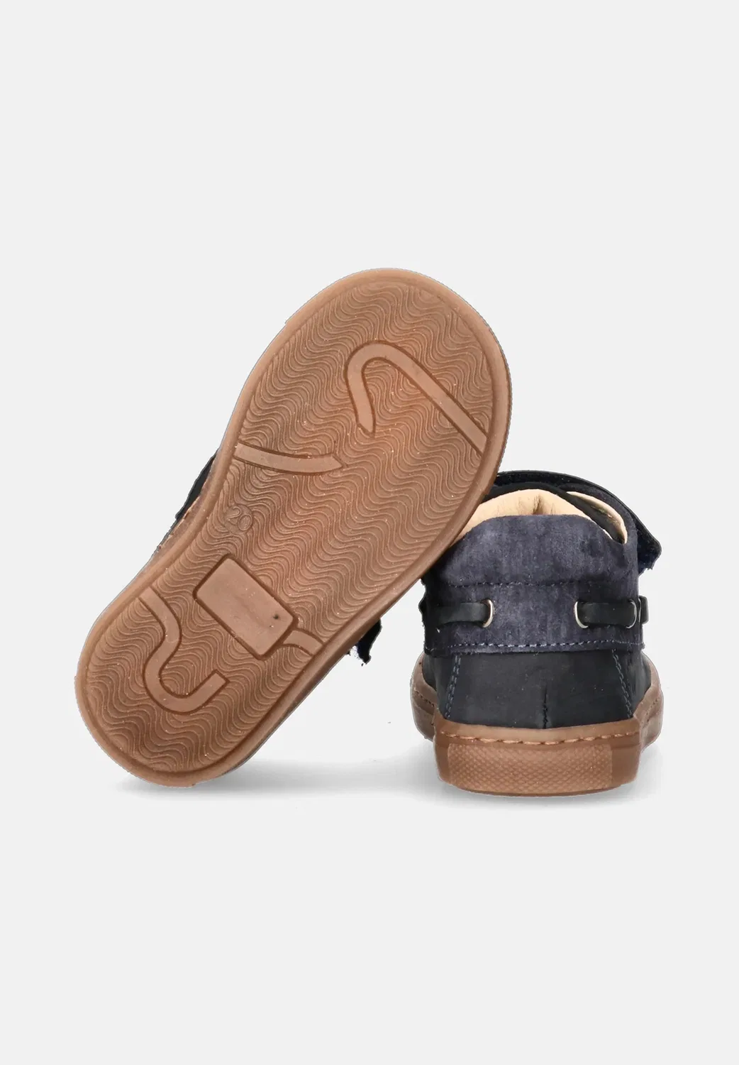 Scarpe da bambino stile barca con doppio cinturino a Strappo - детская обувь Walkey, Blu — фото 4