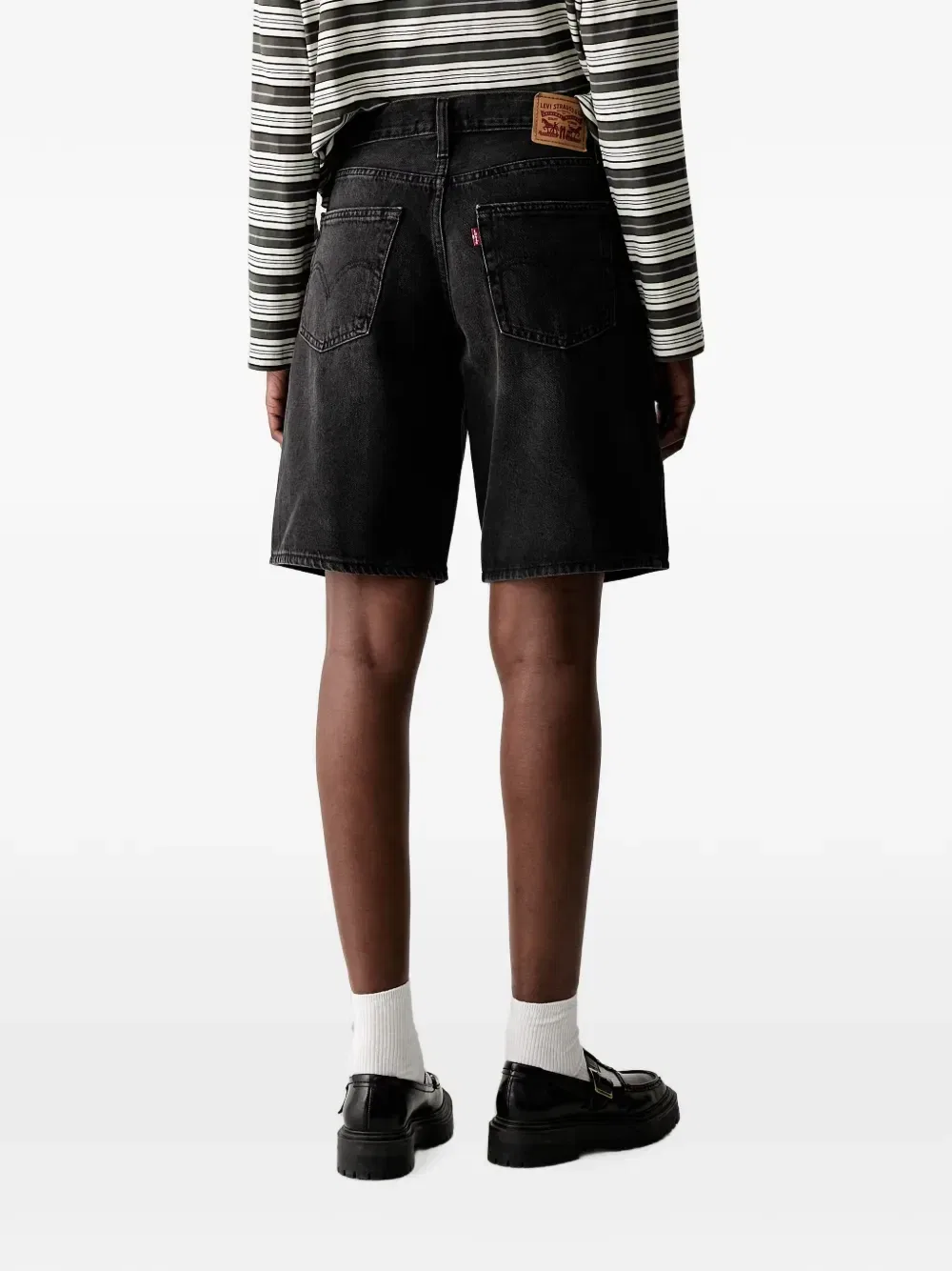 Джинсовые шорты Middy с эффектом потертости Levi'S, черный — фото 3