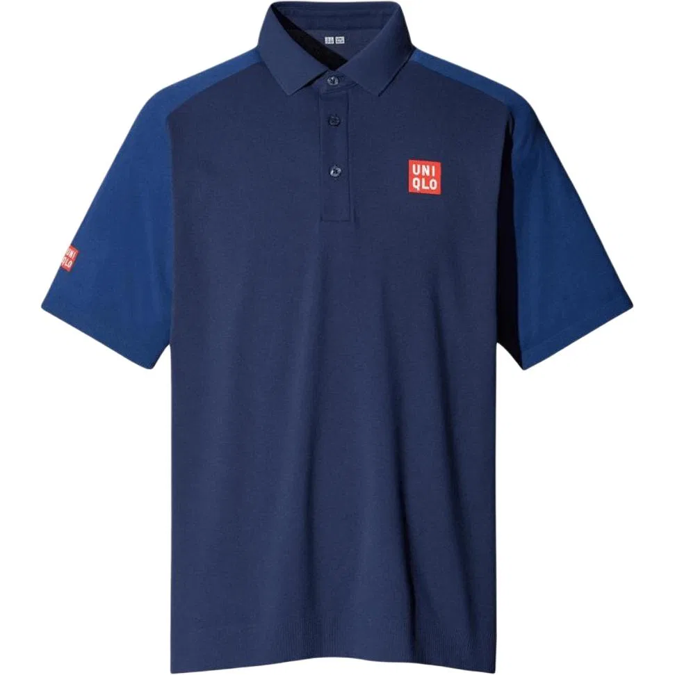 Поло мужское, повседневное, UNIQLO, Navy Blue
