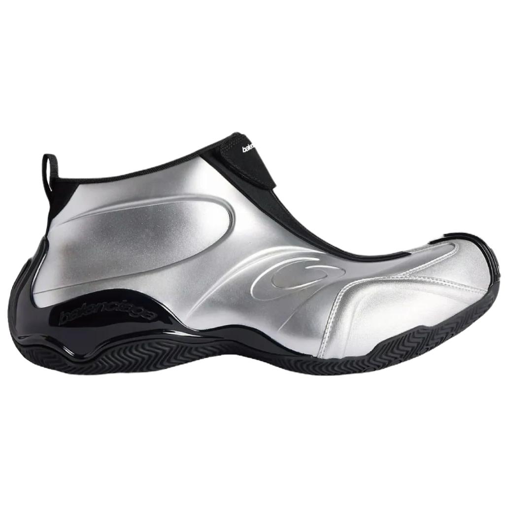 Balenciaga Баскетбольные кроссовки Mid top повседневные мужские Silver — фото 3
