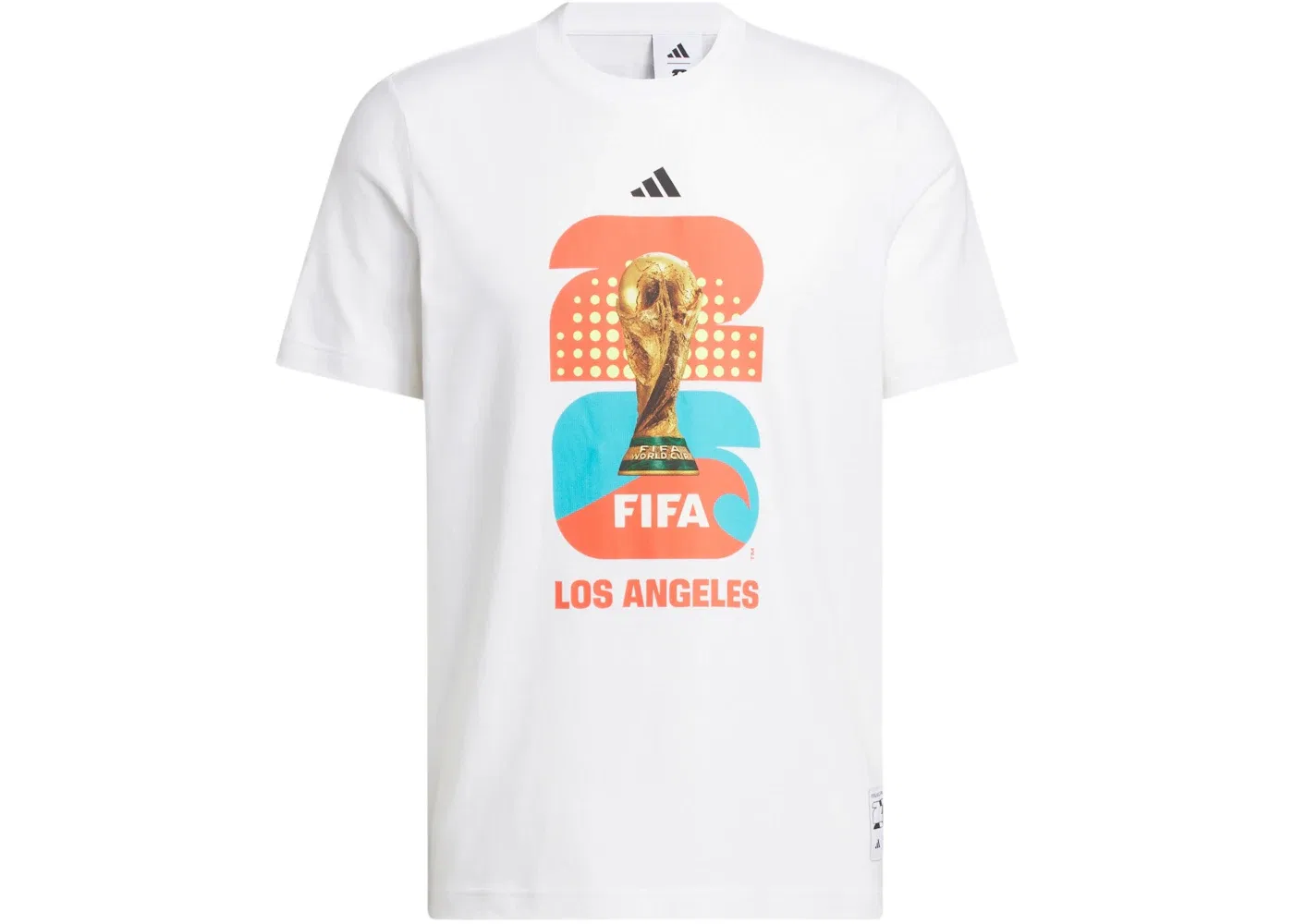 Мужская футболка с принтом Adidas FIFA World Cup 26 Host City Los Angeles Graphic T-Shirt, White