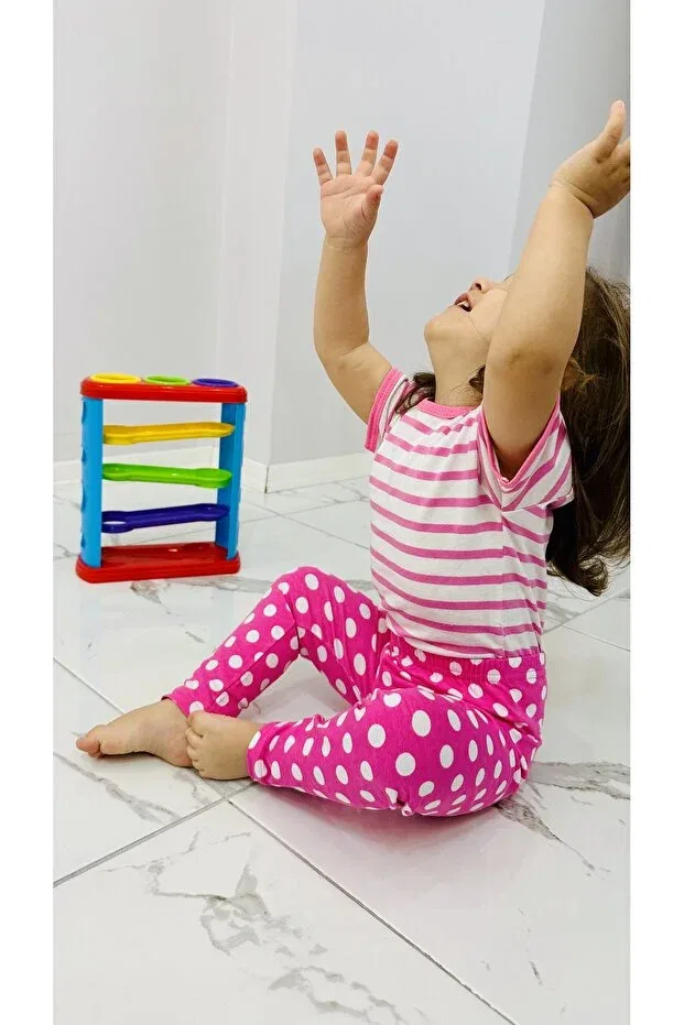 Детские леггинсы для девочек хлопковые Td Collection, Pink — фото 3