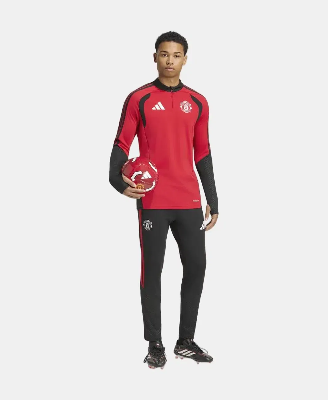 Мужская тренировочная худи Manchester United FC 2026-2027 adidas, Rojo — фото 3