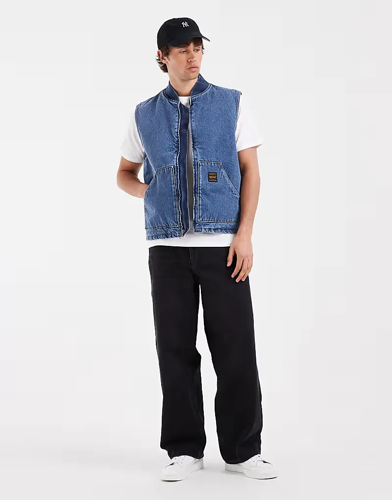 Жилет джинсовый утилитарный Workwear Levi's, выстиранный Camel — фото 2