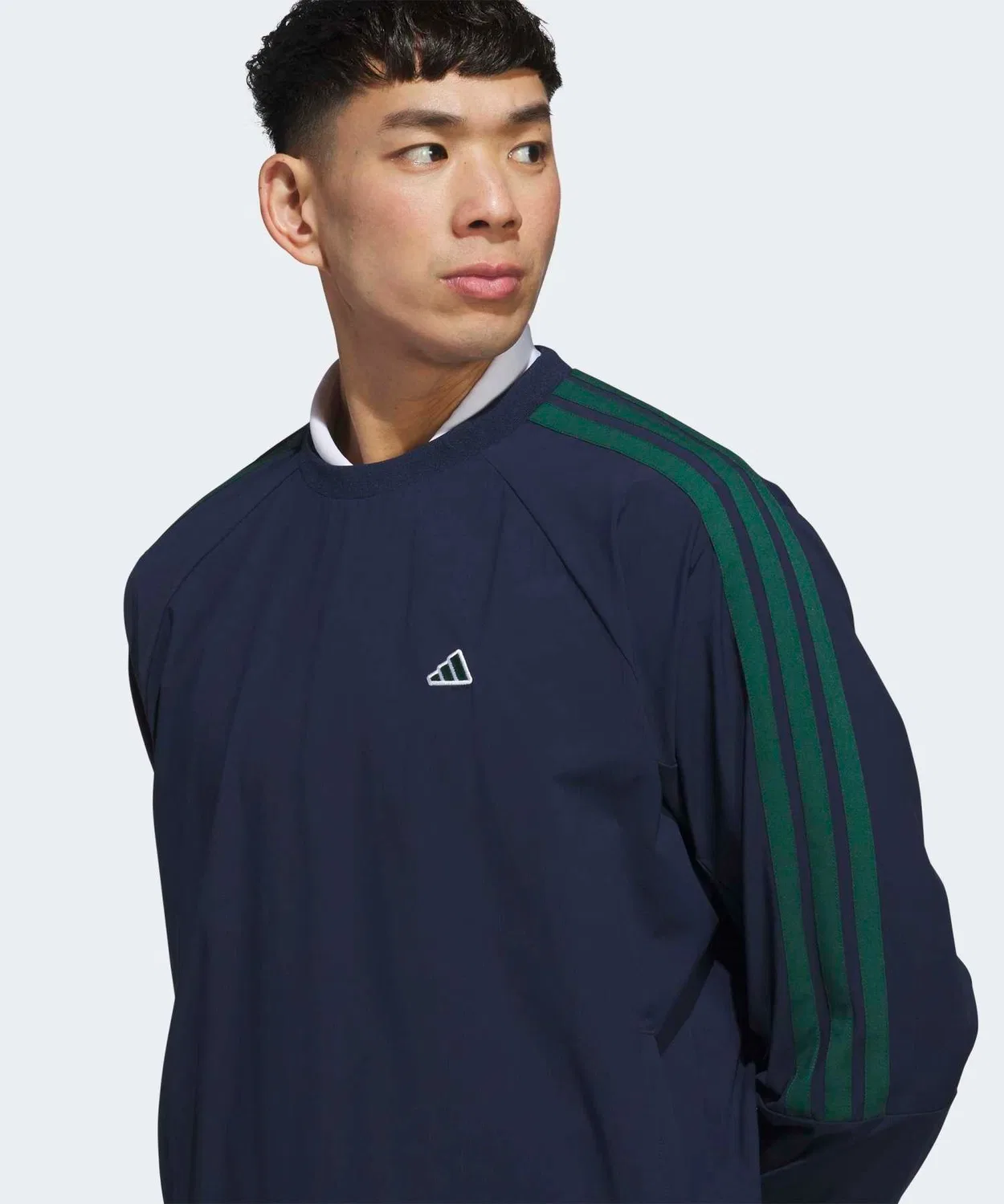 Мужская ветровка-пуловер с водоотталкивающей пропиткой Adidas Golf, Navy — фото 3
