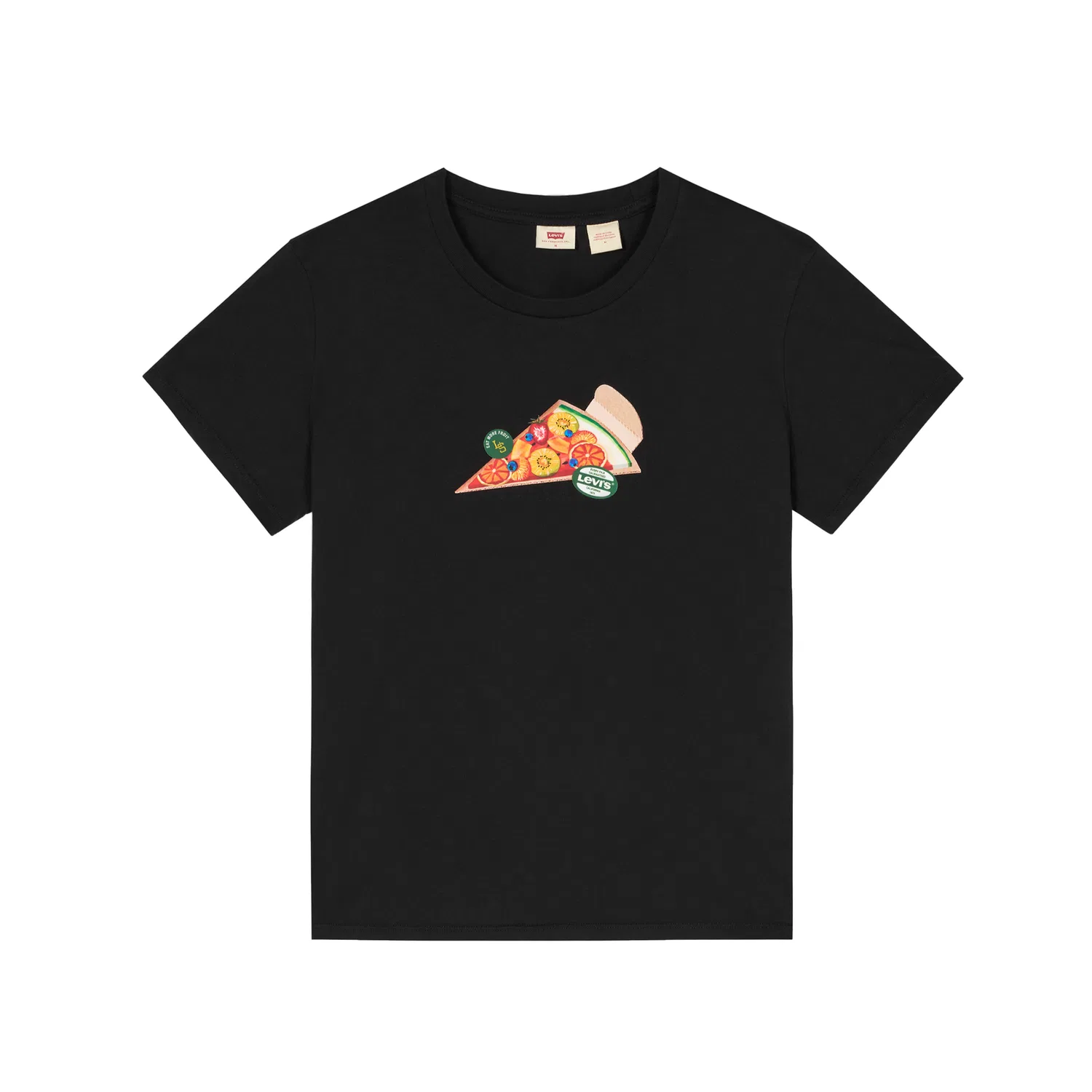 Женская футболка с круглым вырезом Levis, Black