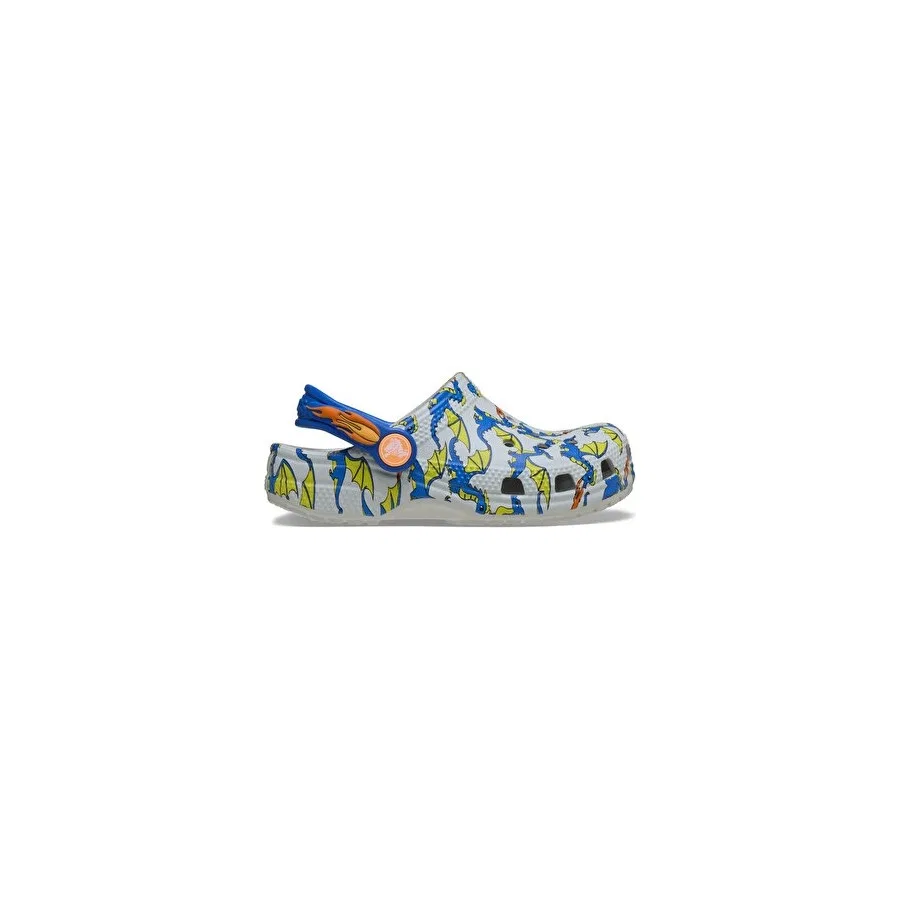 Детские спортивные сандалии Classic Dragon Graphic Clog T Crocs, Серый