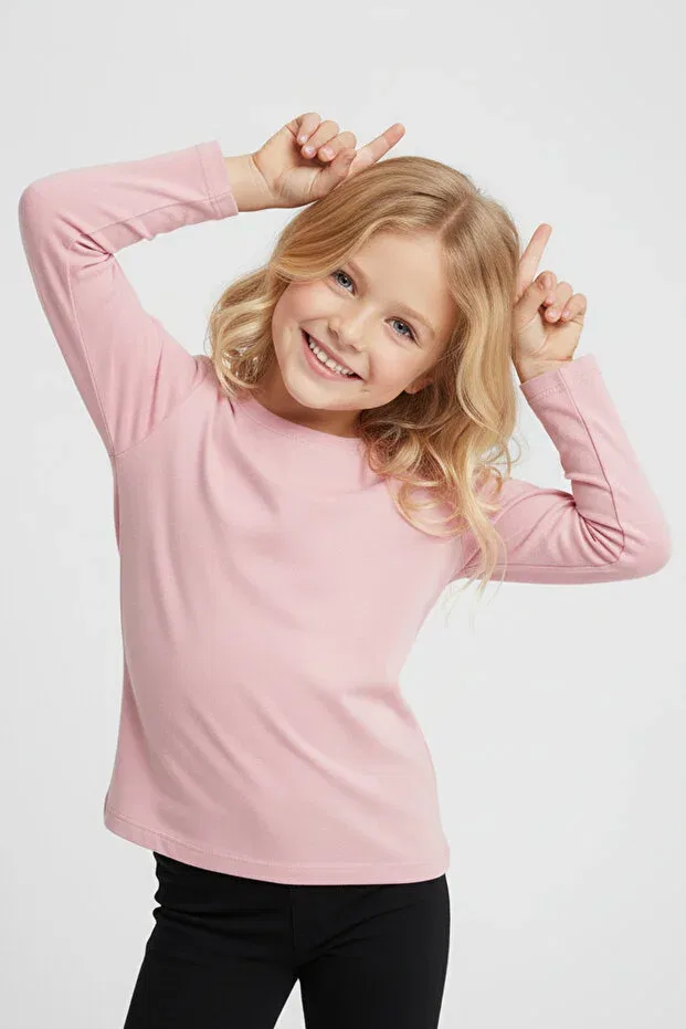 Детская футболка с длинным рукавом Mk Mukko Kids, Powder