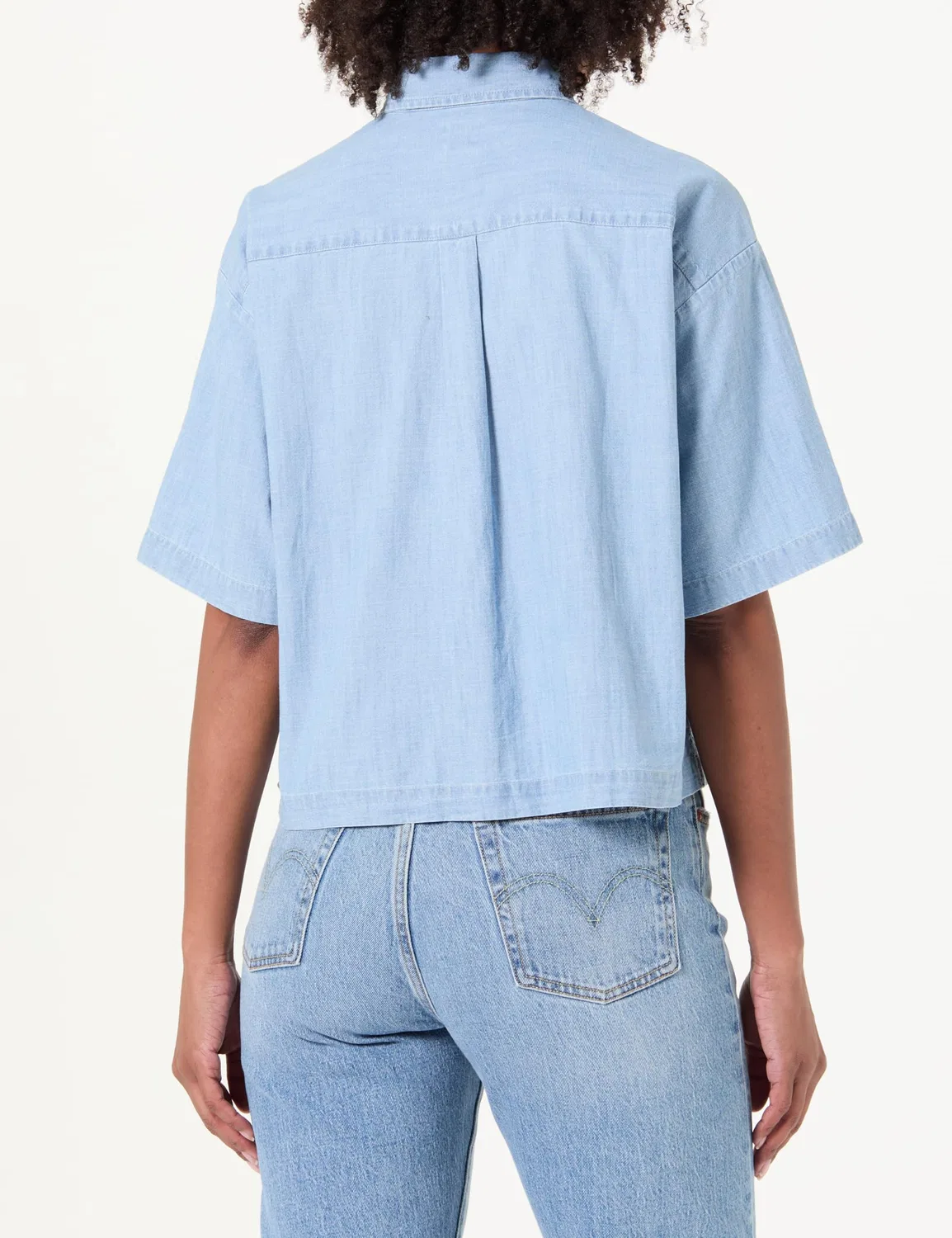 Женская рубашка с коротким рукавом Harlie SS Cropped Shirt Button-Down Levi's, Brass Organ — фото 3