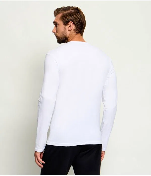 Мужской лонгслив Regular Fit Emporio Armani, белый — фото 3