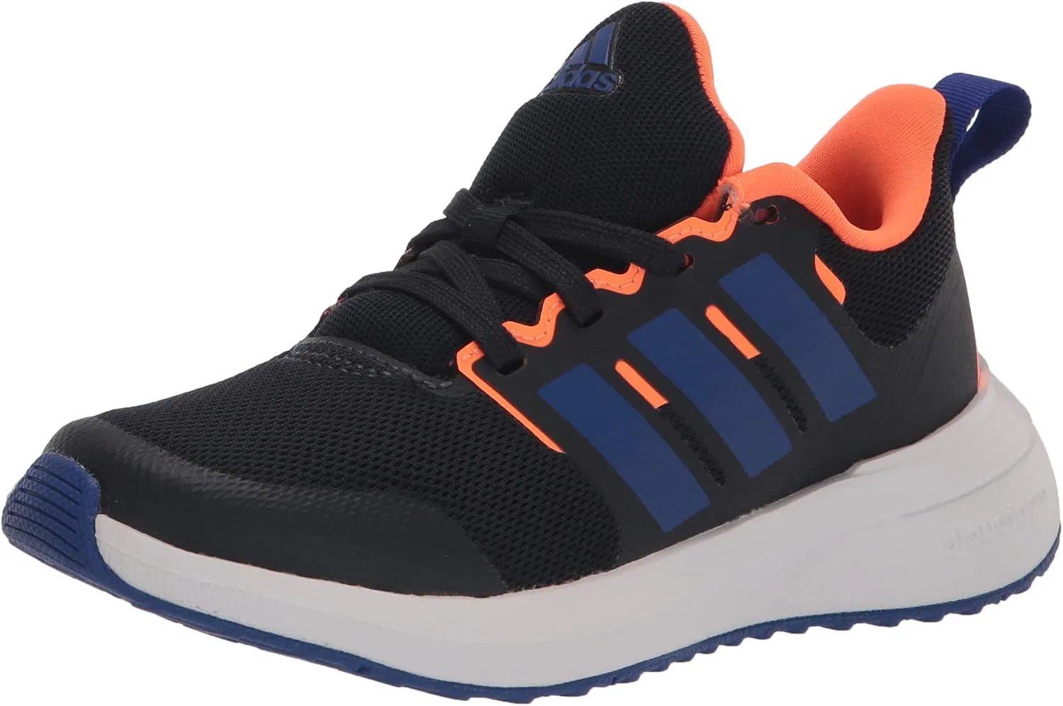 Детские кроссовки для девочек с шнуровкой Fortarun 2.0 adidas, Ink/Lucid Blue/Screaming Orange