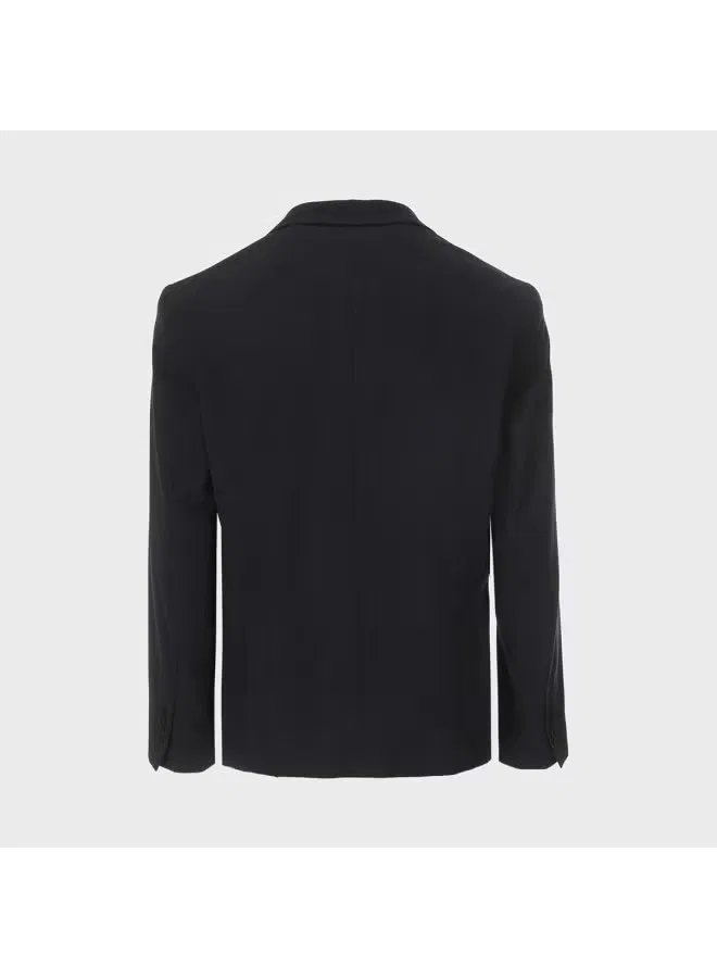 Пиджак классический деловой с длинным рукавом Zara, черный — фото 3