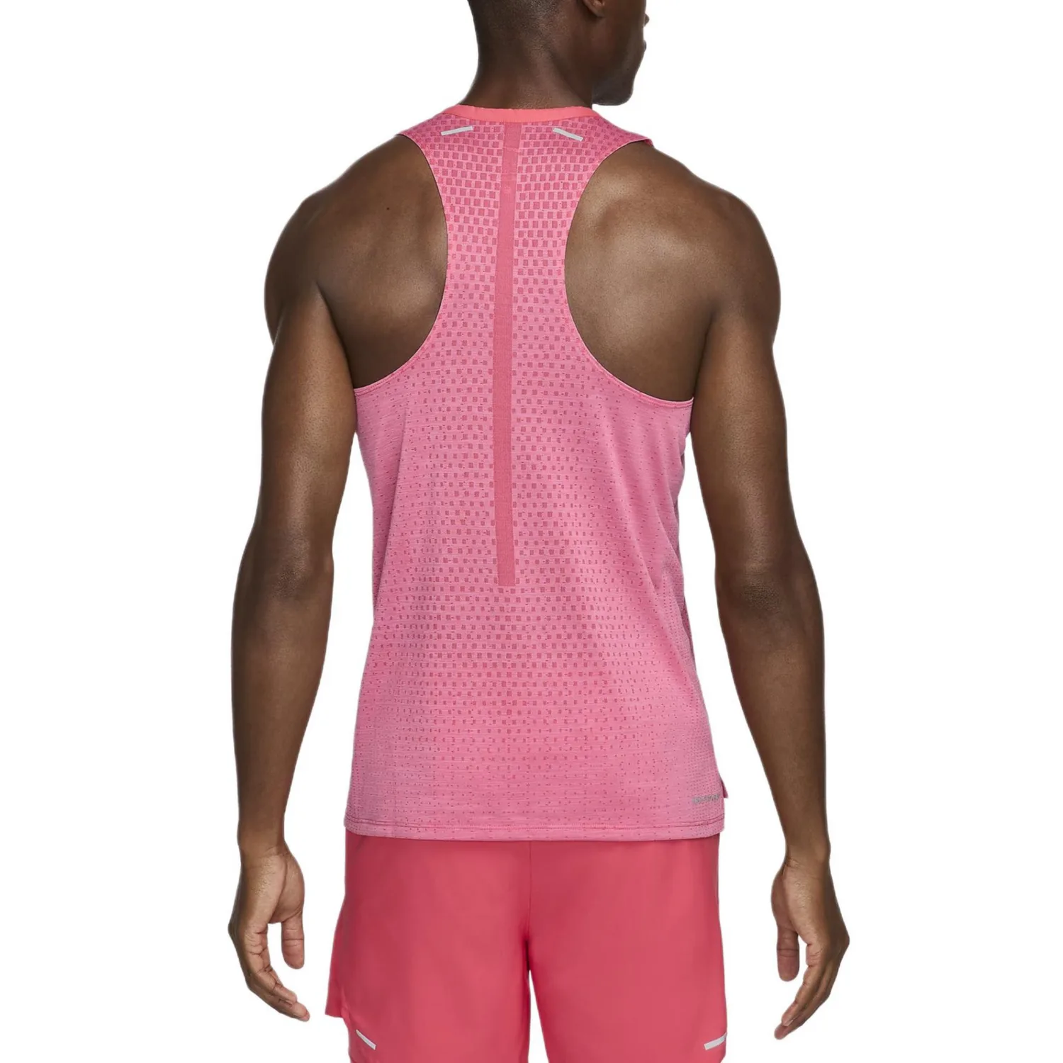 Мужская майка для бега Dri-FIT Adv TechKnit Ultra Nike, China Aster Pink/Pink Ice Cream Bar — фото 4