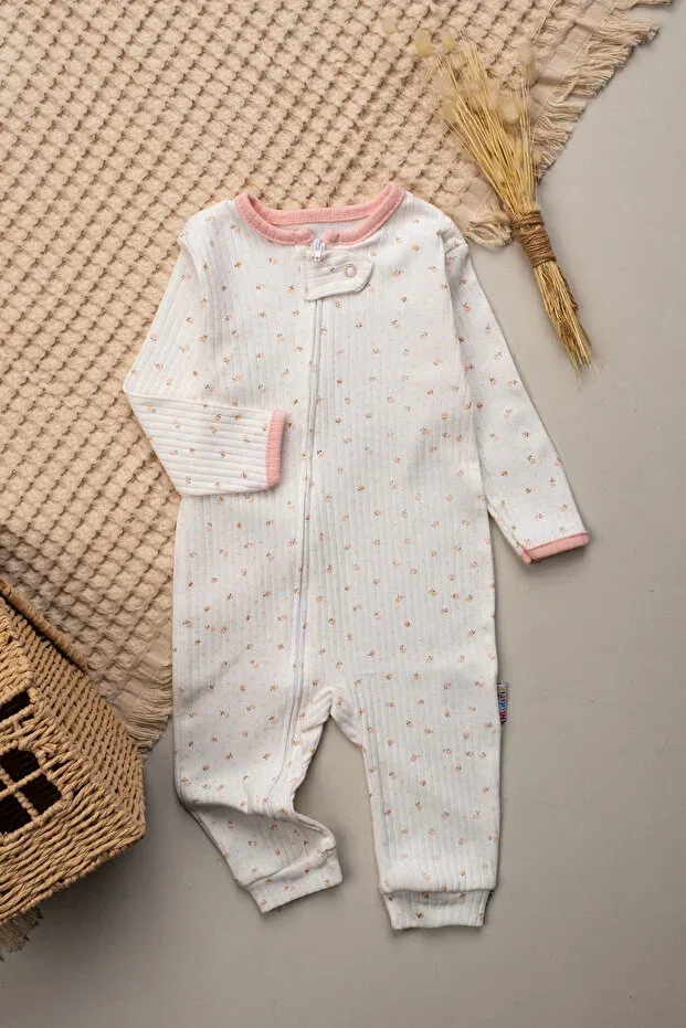 Детский комбинезон для девочек хлопковый комплект из 3 предметов Gazelle Pattern Mielco, Multicolor — фото 4