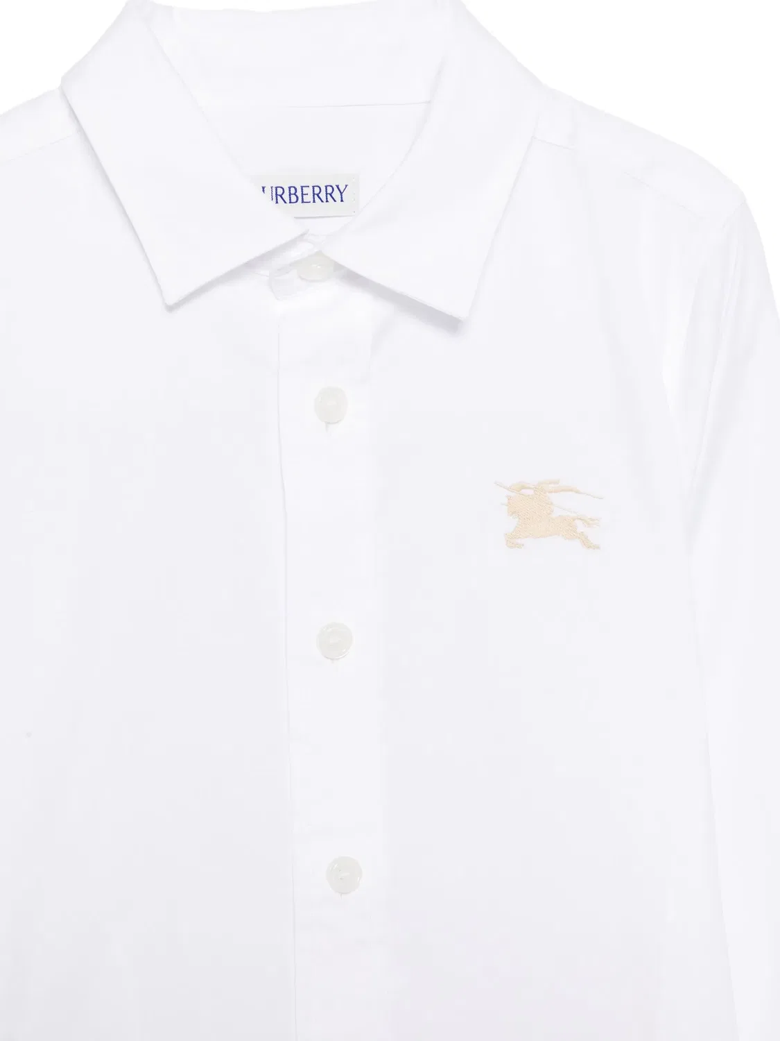 Рубашка с мотивом рыцаря на тему верховой езды Burberry, белый — фото 2