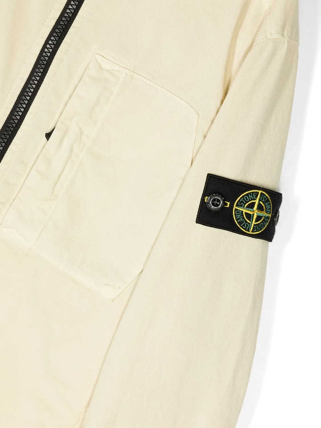 Куртка с капюшоном и значком компаса Stone Island, светло-желтый — фото 3