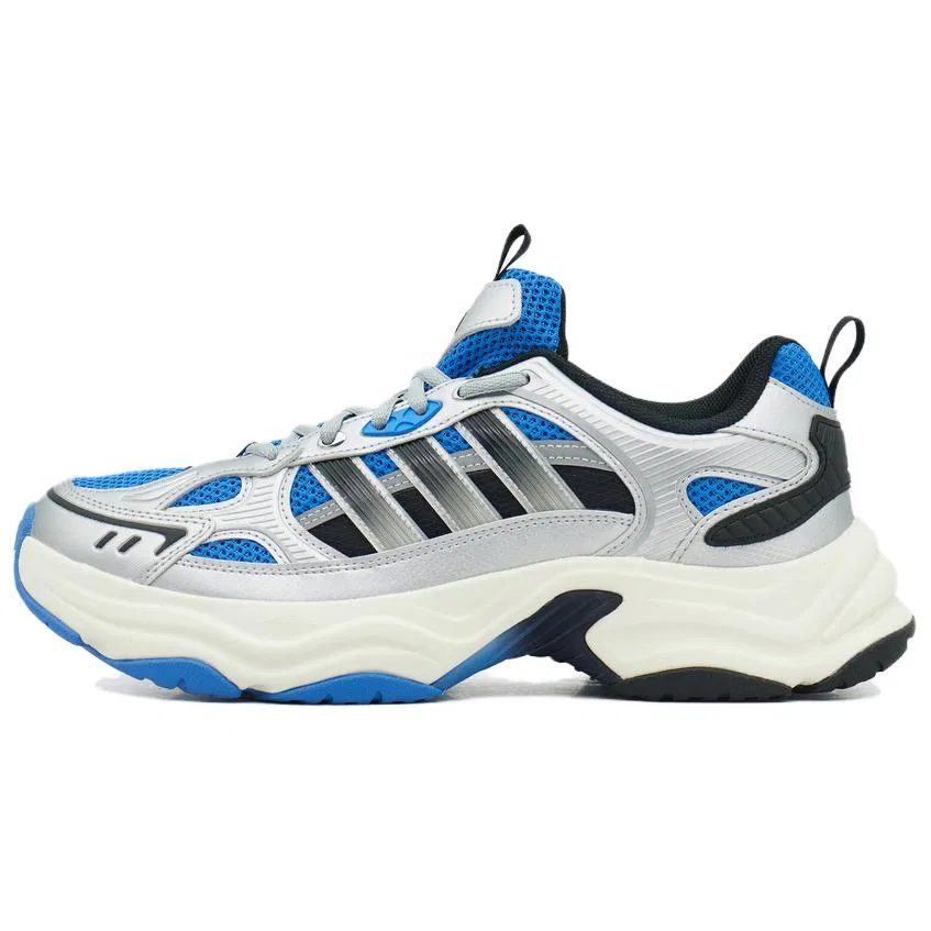 Детские кроссовки массивные с принтом XLG FIN PULSE Adidas, Black White Blue