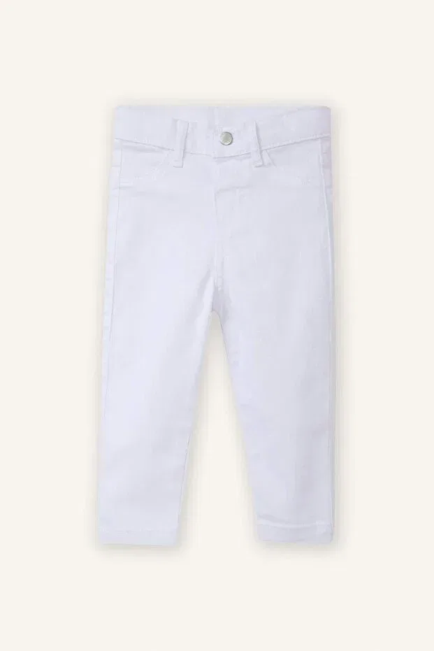 Детские джинсовые брюки для девочек Regular Leg Defacto, White-Wt34
