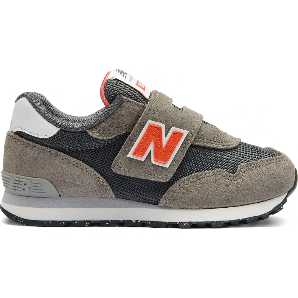 Детские кроссовки для мальчиков с замшевыми вставками 515 Grey New Balance